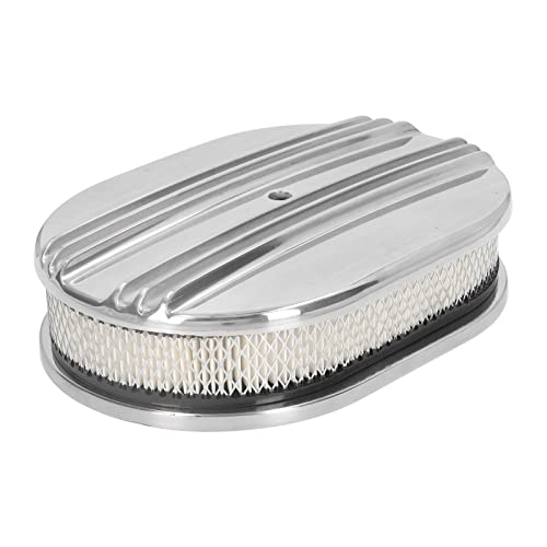 Filtre à air ovale performant en aluminium à demi-ailettes pour votre moteur