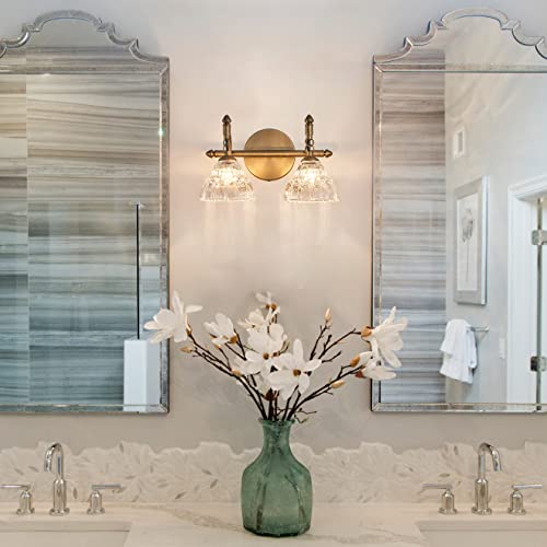 Offdarks Vintage Bathroom Vanity Light Bathroom Lighting Fixtures Over Mirror 2 Lights Wall Sconces Wall Lights For Bedroom Cloakroom Powder Room Living Room Corridor #TOP7