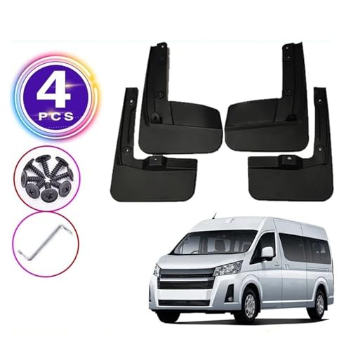 Evita salpicaduras con guardabarros delanteros y traseros para Toyota Hiace H300 2019-2023 2