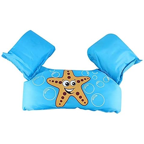Yencoly Swimming Vest Sleeves, Nylon Inflatable Swimsuit Vest, Swimming Aid Floats for Beach Kids for Water Parks Girls Cover