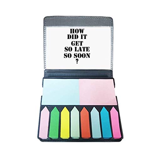 Boîte à marque-page How did It Get So Late So Soon coffret de rangement en bois gravé