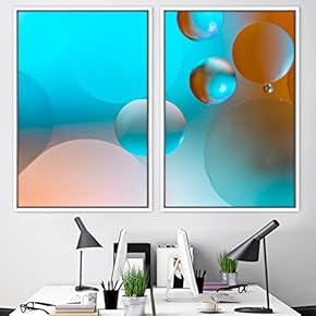 signwin 2 Piece Framed Canvas Wall Art Organic...