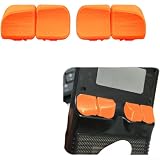 Schultertasten für R36S-Controller mit leisen Mikroschalter-Komponenten und Anti-Rutsch-Verlängerung für verbesserte Taktilität (Orange)