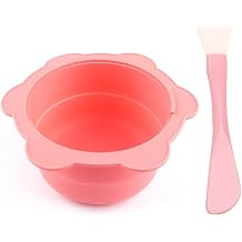 Mum Is t c  i in Yedek Tencere Seti,  kar labilir Silikon A da Y z Maskesi Kar t rma Kasesi ve Yap maz Spatula, Ev Epilasyon  ubuklar , Yeniden Kullan labilir Balmumu Is t c  Makine Aksesuar  Pembe