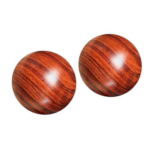 SHINEOFI Pelotas de mano redondas 2 unidades marrón para terapia de manos y de en adultos mayores