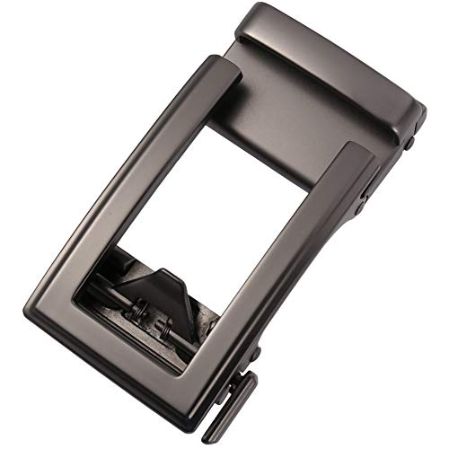 Hebilla automática de 36 mm con acabado premium negro mate para cinturones masculinos