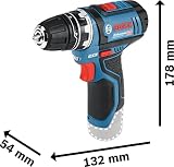 Bosch Professional GSR 12V-15 FC, Noir, 2 x 2.0Ah batterie/chargeur/accessoires - 4