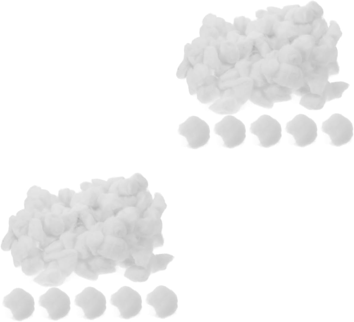 minkissy 2pcs Portable Mini Cotton for Makeup and Nail Polish Removal Cotton Pack Multi-use for Household Cleaning and Personal Care