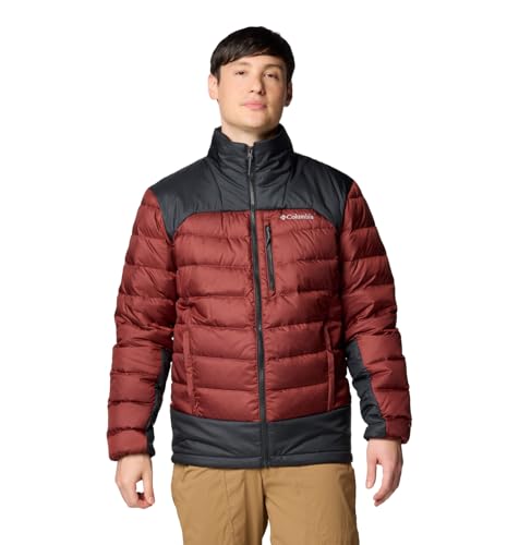 Columbia Men's Autumn Park II Down Jacket, Spice/Black, Large