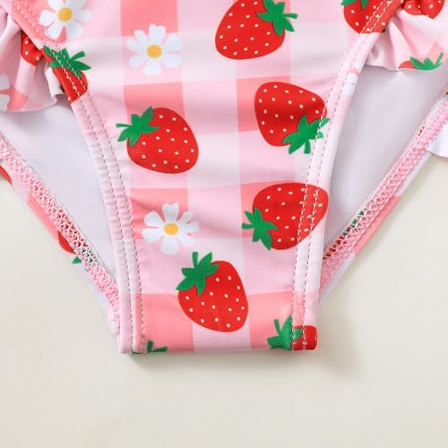 YWFSHOP Baby Girls Swimsuit Toddler Bathing Suit Girl Two Piece Girls Bikini Set Swimwear 1-7 Years — view 5