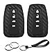Carbon Fiber Smart Key Fob Silicone Case Cover Chain Fit For Mercedes Benz C E Car Key Case - Foto 2