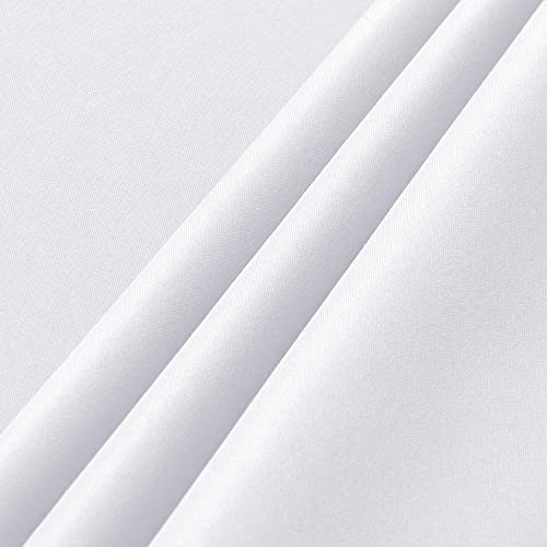 Sancua 2PCS-60102-BAISE 2 Pack White Tablecloth 60 X 102 Inch, Rectangle 6 Feet Table Cloth thumb #5