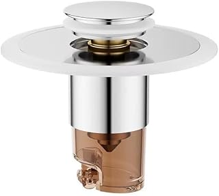 Bathroom Sink Stopper,pop up Sink Drain Stopper,Drain Hair Catcher,3-Layer Odor-Proof 27mm Sink Drain Strainer, 304SS/Brass Core, Universal Fit, Blocks Bugs & Smells.