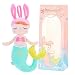Plush Mermaid Baby Bunny Doll Girl Gifts Soft First Dolls with Gift Box Green 14 Inches