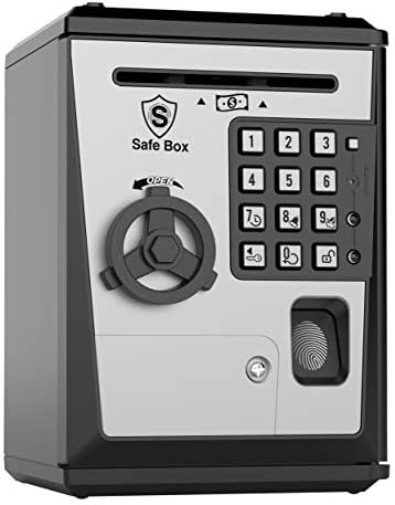 Toy Piggy Bank Safe Box Fingerprint ATM Bank ATM Machine Money Coin Savings Bank for Kids