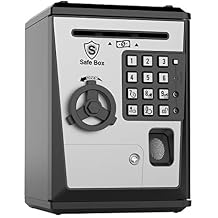 Toy Piggy Bank Safe Box Fingerprint ATM Bank ATM Machine Money Coin Savings Bank for Kids