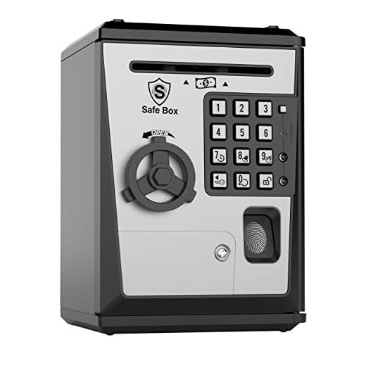 Like Toy Piggy Bank Safe Box Fingerprint ATM Bank ATM Machine Money Coin Savings Bank for Kids