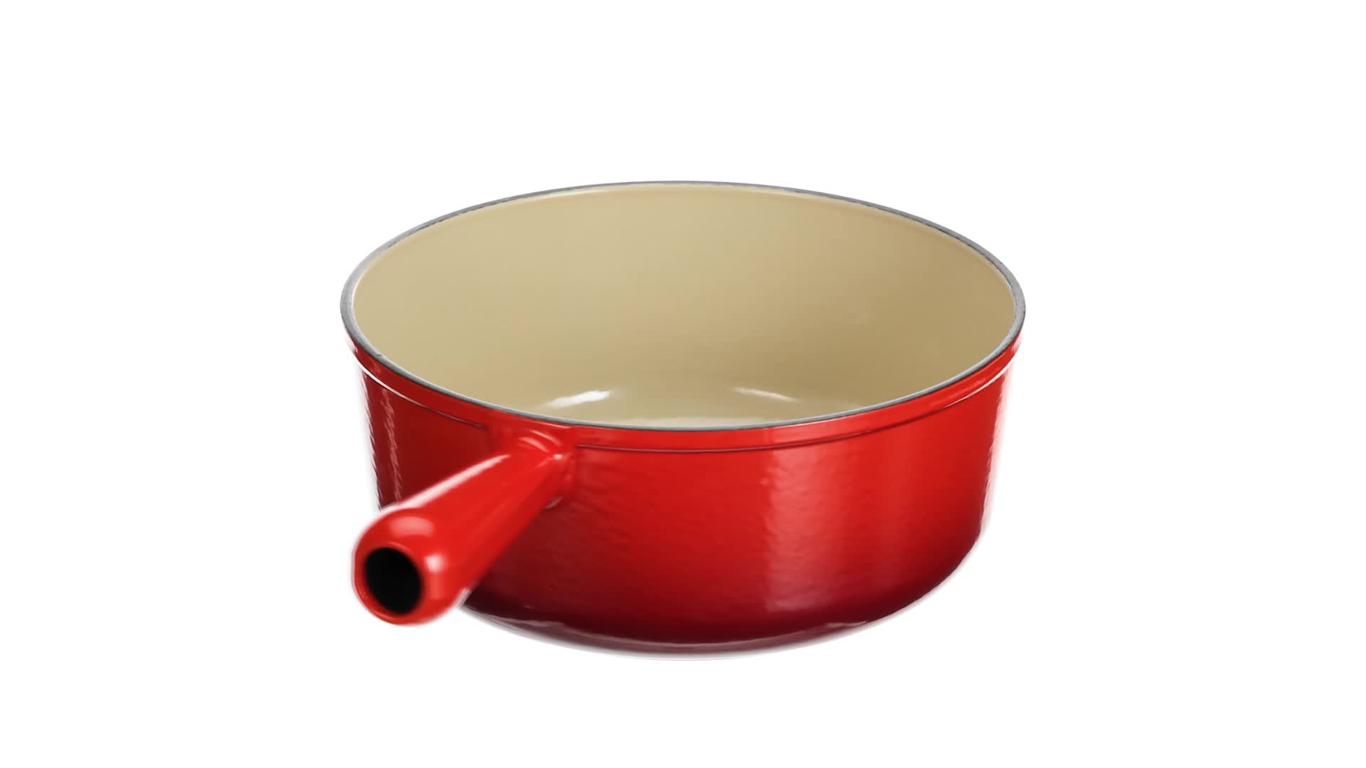Poêlon-caquelon Le Creuset 22 Cm Fonte émaillée Orange Flamme – TBE