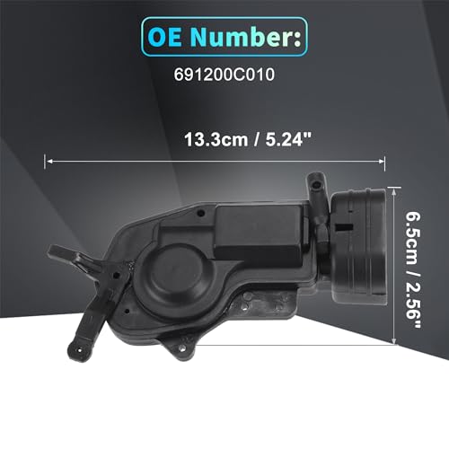 Image of X AUTOHAUX Replacement Front Left Driver Side Power Door Lock Actuator Motor for Toyota Tundra 2000-2006 Door Latch Actuator Assembly Replace No.691200C010 Black