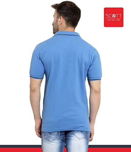 Image of Scott International Men's Cotton Regular Fit Polo Tshirt