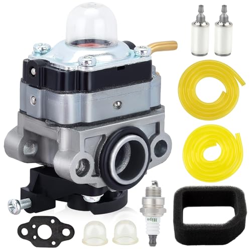 Hipa RY253SS Carburetor for Ryobi RY252CS RY251PH RY254BC 2 Cycle 25cc String Trimmer Parts with Air Filter Fuel Line Primer Bulb Spark Plug