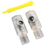 Dixhills Lot de 2 projecteurs de lumière de portière de voiture Mercedes Accessoires d'intérieur compatibles avec Classe R W215, Classe ML W164 2005 2010, Classe GL X164 2006 2011 Éclairage de porte