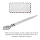 Brieföffner Umschlagöffner Messer Briefmesser, Retro Vintage Elegant Briefmesser Brieföffner Messer aus Zinklegierung für Schule Büro Zuhause