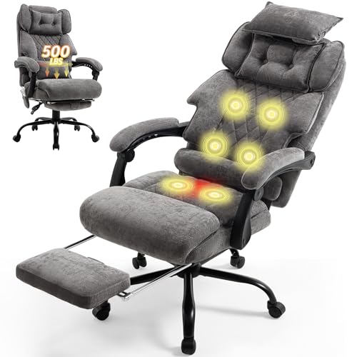 Massage Office Chair Foot Rest,6 Points Vibration & Heat