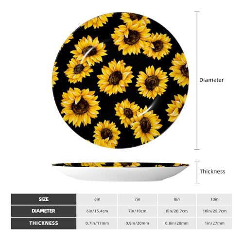 Plato decorativo compacto de porcelana de hueso 10in miniatura 2