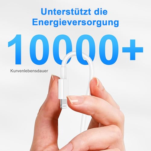 IPhone Ladekabel 2Pack 2M+2M USB auf Lightning Kabel MFi Zertifiziert für Apple Schnellladekabel,für IPhone 14/13/12/11/Pro/ProMax/Mini/XS/XR/MAX/X/8/7/6/6s/Plus/SE/iPad Mini 5