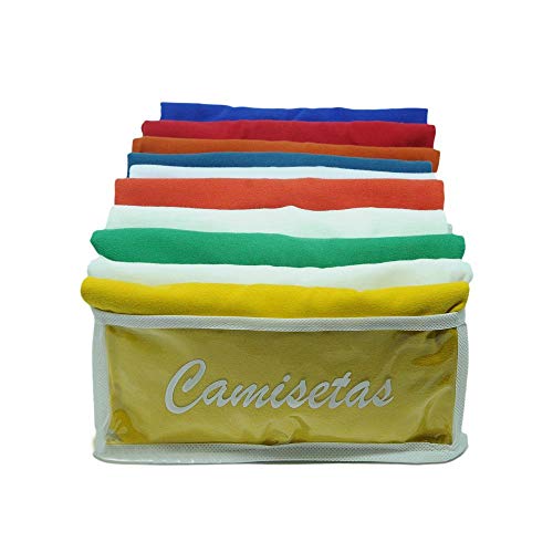 Kit com 10 Organizadores de Camisetas Branco