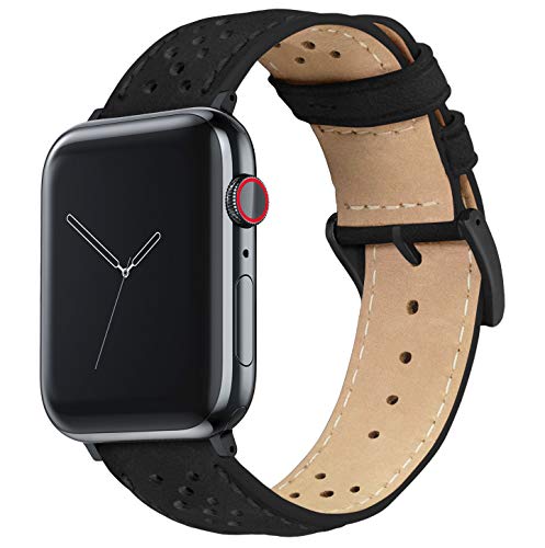 Image of BARTON WATCH BANDS - Horween Leather Watch Bands Compatible with Apple Watch Models - 1, 2, 3, 4, 5, 6, 7, 8, 9, 10, SE, Ultra & Ultra 2