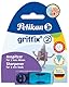 Pelikan griffix Anspitzer mit Auffangbehälter, für 2 mm-Minen, Ozean Blau, 1 Stück