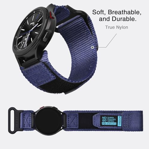Image of Nereides Compatible with Samsung Galaxy Watch 3 45mm Band, Rugged Nylon Sports Strap with Woven Loop Design, 22mm Tough Replacement Band