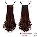 Produktbild Lange Dame Girl WellenföRmige Pferdeschwanz PerüCken Pony Haar Toupet VerläNgerung Synthetic Clips In Den Haaren Ponytails Toupets T1B33 26Inches