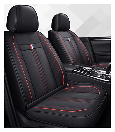 Couvre siège auto lin universel noir rouge pour Skoda Octavia Superb Spaceback