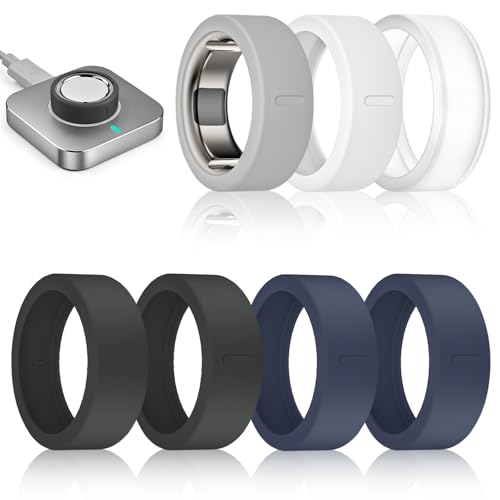 �����O�J�o�[ 7�p�b�N Oura Ring Gen 4/4 �Z���~�b�N/Oura Gen 3�J�o�[�ɑΉ� ���h�~ �L�k�� �V���R�� �X�}�[�g�����O�v���e�N�^�[�P�[�X RingConn Gen 3/Gen 2/Gen 2 Air/Ultrahuman �W��