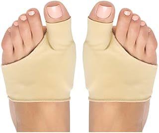 Bunion Corrector Sleeve with Gel Pad - 2-Pack Elastic Bootie Guard, Shield, Cushion - Hallux Valgus Pain Relief Shoe Friction Protector - for Men and Women, One Size Fits All