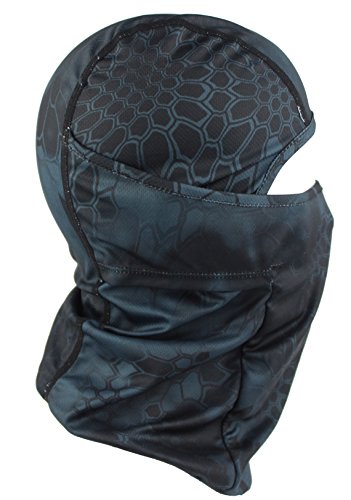 Ganway Men Cap Tactic Cs Equipment Cycling Mask Camouflage Headgear Ventilation Sunscreen Hat Ski Balaclava Face Masks (Black) #TOP1