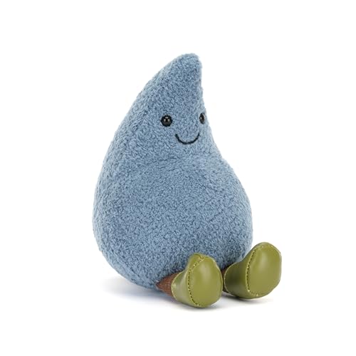 Jellycat Goccia di pioggia felice: 13 cm x 9 cm x 9 cm (altezza x larghezza x profonditĂ )