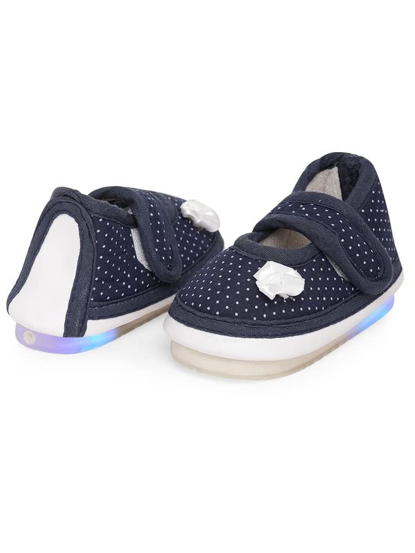 CHIU Kids LED Light Shoes with Chu Chu Music Sound & Polka Dot Print for Baby Girls and Boys (for 12-15 Months, 15-18 Months, 18-21 Months, 21-24 Months) 6 41dUqKOUXLL