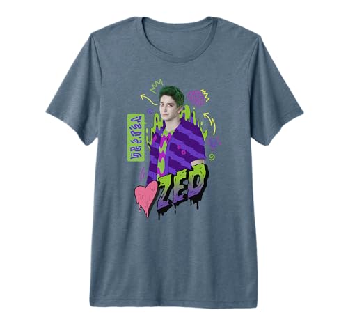 T-shirt Disney Zombies Zed Heart pour fan de pop culture