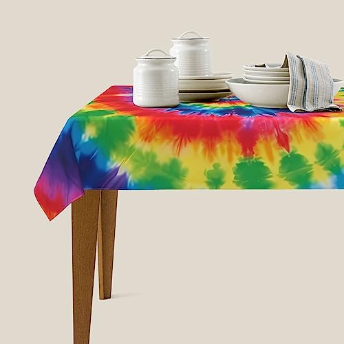 Nappe lavable BONDIJ contre les taches pour table rectangulaire arc-en-ciel - 8