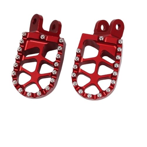Repose-pieds XR600R rouge : pédales de rechange pour moto Honda XR 600 R 1989-2000