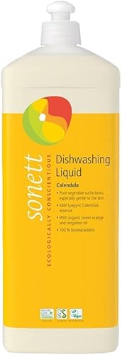Sonett Organic - Caléndula líquida para lavavajillas - 34 onzas líquidas (paquete de 1)