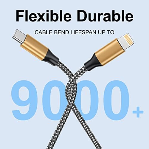 SIZUKA Charger Cable, Multi Charger Cable [1.2M] 4 in 1 Multiple USB Cable Nylon Braided with iPhone Micro USB Type C Cable Connector for iPhone, Android Samsung, Huawei, Nexus, Nokia,LG, Sony, PS4