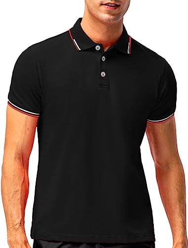 Opiniones de Camisetas y polos para Hombre , listamos los 10 mejores. 48 SHVE SHENDY VENDY Playera Polo Hombre Manga Corta Moda Casual Camisa Negro Talla L