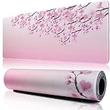 11.8x23.6 Inches Large Gaming Mouse Pad Mat with Stitched Edge Non-Slip Rubber Base Washable Resilie