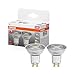 Produktbild OSRAM Superstar Reflektorlampe für GU10-Sockel, klares Glas ,Warmweiß (2700K), 230 Lumen, Ersatz für herkömmliche 35W-Leuchtmittel, dimmbar, 2-er Pack