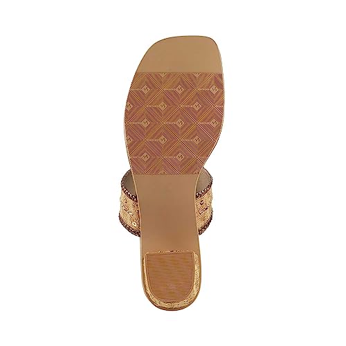 Metro Women's Gold Ethnic wear Block Heel Fashion Sandals - Image 6